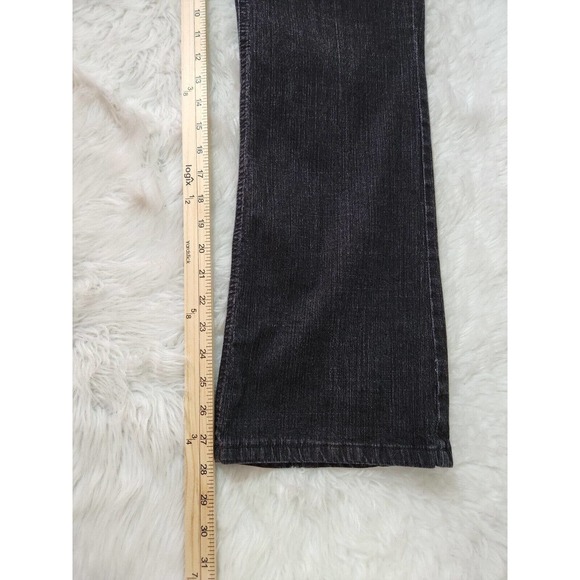 Faded Glory Women's Black Stretch Boot Cut High Rise Denim Jeans Size 14P - Picture 7 of 7